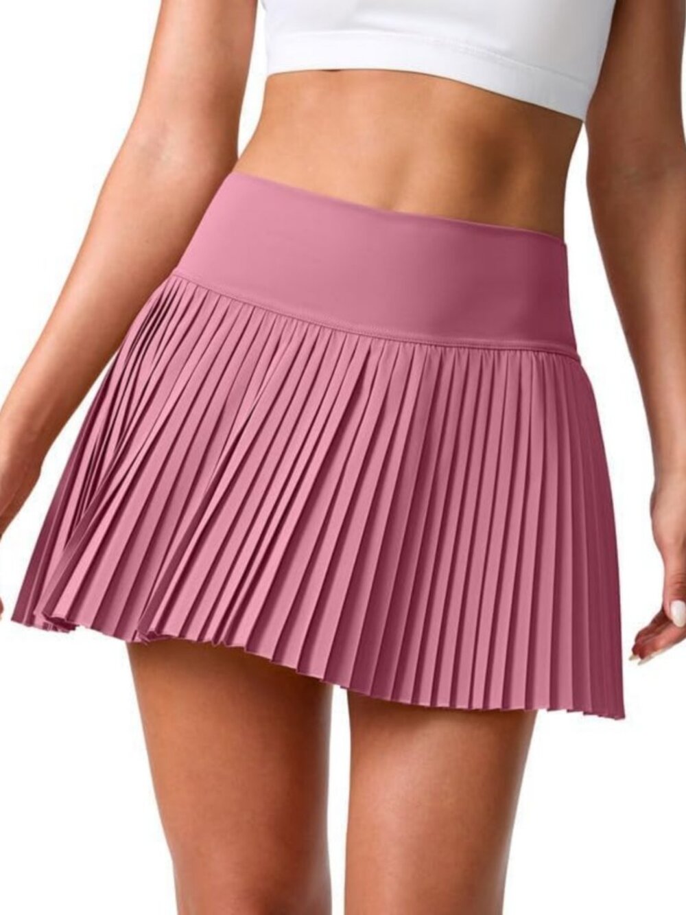 High Waisted Pleated Tennis Skirt with Pockets | Lightweight Athletic Golf
